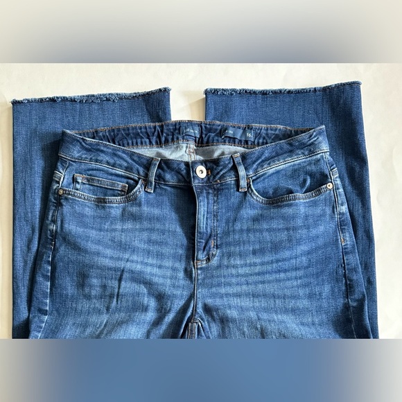 J. Jill Fringe-hem Wide Leg Jeans Size 16 Petite - Picture 3 of 6